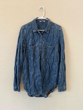 Quilted Denim Button-Up, Pilcro and the Letter Press by Anthropologie